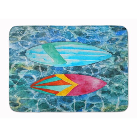 Carolines Treasures Surf Boards on the Water Machine Washable Memory Foam Mat BB5366RUG